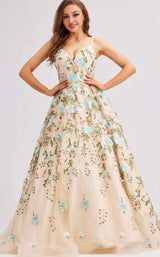 1 of 5 Jadore J23017 Blue-Floral