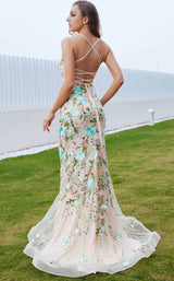 3 of 6 Jadore J23018 Blue-Floral