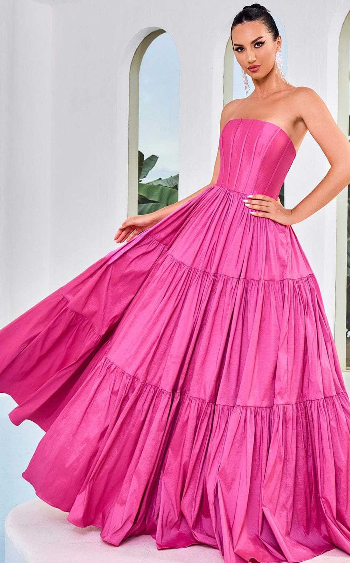 j and j prom dresses Jadore J24011 Dress the sweep train completes Floral Print Wrap Maxi Waist Inches:44 NA-09.05.25AM