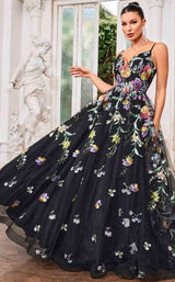 1 of 6 Jadore J24046 Black-Multi