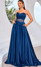 1 of 7 Jadore J25007 Navy