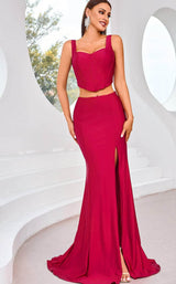 2 of 5 Jadore J25026 Maroon