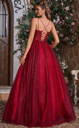 3 of 8 Jadore J26007 Burgundy