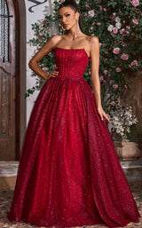1 of 8 Jadore J26008 Burgundy