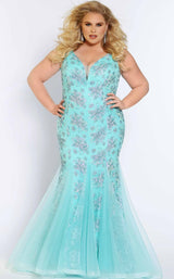1 of 2 Sydneys Closet JK2108 Cyan