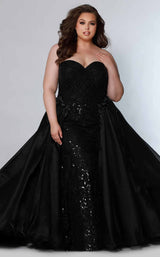 1 of 6 Sydneys Closet JK2206 Black/Black