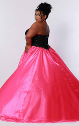 6 of 6 Sydneys Closet JK2206 Black/Hot Pink