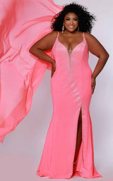2 of 6 Sydneys Closet JK2218 Hot Coral