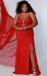 1 of 6 Sydneys Closet JK2218 Deep Red