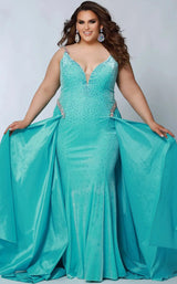 2 of 6 Sydneys Closet JK2305 Turquoise