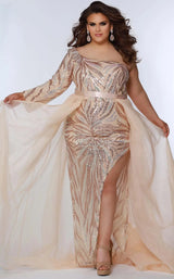 1 of 4 Sydneys Closet JK2309 Champagne-Swirl