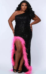 1 of 2 Sydneys Closet JK2311 Jet Hot Pink