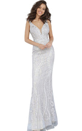 1 of 2 Jovani JVN03112BG Grey