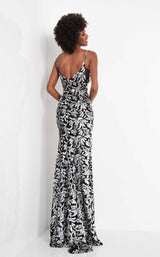 3 of 6 Jovani JVN04072BG Black Multi