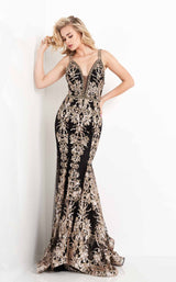 1 of 6 Jovani JVN04789BG Black/Gold
