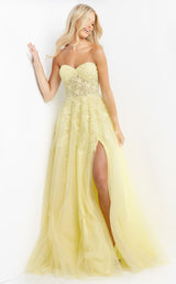 1 of 2 Jovani JVN05811BG Yellow