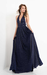 2 of 6 Jovani JVN05815BG Navy