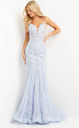 3 of 14 Jovani JVN06475BG Powder Blue