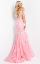 9 of 14 Jovani JVN06475BG Hot Pink