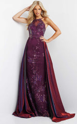 1 of 2 Jovani JVN07379BG Purple