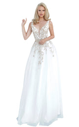 2 of 8 JVN JVN2302BG White/Gold