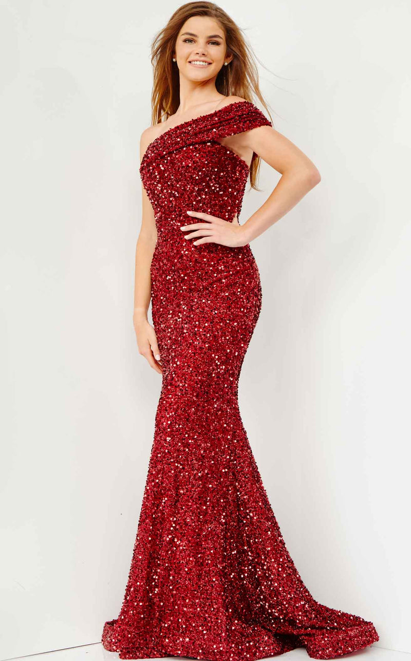 open lace back dress JVN by Jovani JVN08478 - Ruched Cutout Prom Gown 10 / Turquoise main image 1
