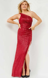 1 of 4 JVN JVN23784 Burgundy