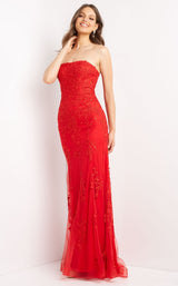 1 of 6 JVN JVN3097 Red Burgundy