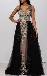 5 of 6 Jovani JVN41677BG Black/Gold