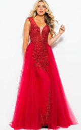 1 of 6 Jovani JVN41677 Dress Red-Red