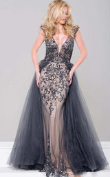 1 of 7 Jovani JVN46081bg Charcoal