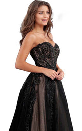 5 of 7 Jovani JVN66970BG Black-Nude