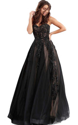 2 of 11 JVN JVN66970 Black-Nude