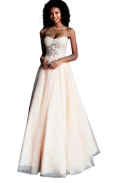 1 of 10 Jovani JVN67048BG Champagne