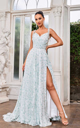 1 of 7 Jadore J24018 Green Print