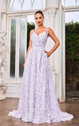 3 of 7 Jadore J24018 Purple Print