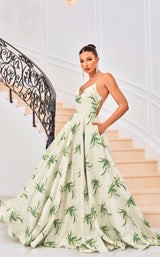 2 of 8 Jadore J24052 Green Print