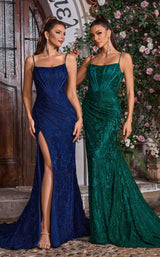 5 of 11 Jadore J26015 Navy&Emerald
