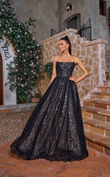 2 of 7 Jadore J26029 Black/Nude