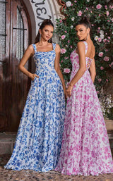 3 of 6 Jadore J26043 Blue-Print&Pink-Print