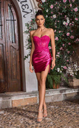 1 of 7 Jadore J26078 Hot Pink