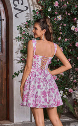 3 of 4 Jadore J26094 Pink Print