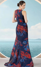 2 of 2 Janique 2502 Navy-Print