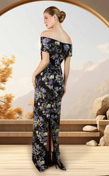 2 of 2 Janique 44445 Secret Garden/Black/Lavender