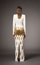 2 of 2 Jean Louis Sabaji 6001017 Cream/Gold