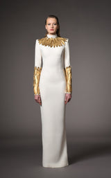 1 of 2 Jean Louis Sabaji 6001018 Cream/Gold