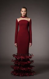 1 of 2 Jean Louis Sabaji 6001021 Burgundy