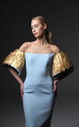 3 of 5 Jean Louis Sabaji 6001140 Light Blue/Gold