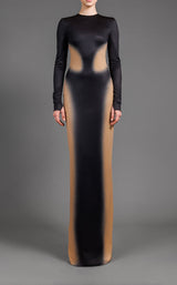 1 of 2 Jean Louis Sabaji 600720 Black/Nude Ombre