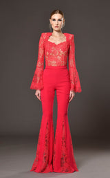 1 of 3 Jean Louis Sabaji 600837 Jumpsuit Red